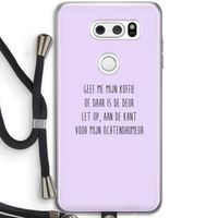 Ochtendhumeur: LG V30 Transparant Hoesje met koord