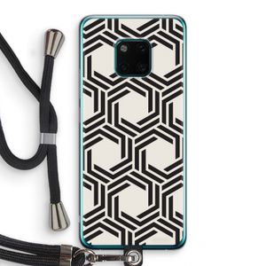 Geometrisch patroon: Huawei Mate 20 Pro Transparant Hoesje met koord