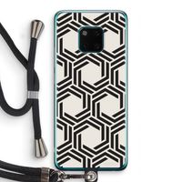 Geometrisch patroon: Huawei Mate 20 Pro Transparant Hoesje met koord