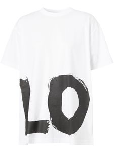 Burberry t-shirt imprimé oversize - Blanc