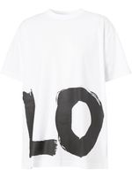 Burberry t-shirt imprimé oversize - Blanc