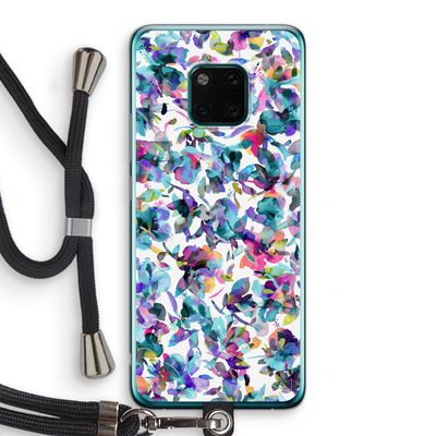 Hibiscus Flowers: Huawei Mate 20 Pro Transparant Hoesje met koord