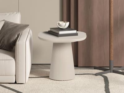 Salontafel TAVIR 55 cm cement beige