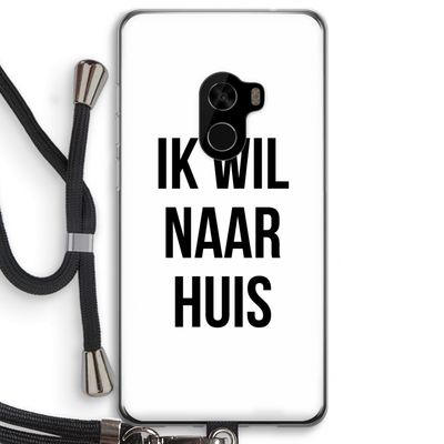Ik wil naar huis: Xiaomi Mi Mix 2 Transparant Hoesje met koord