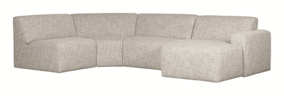 WOOOD Exclusive Hoekbank 'Avelon' U-vorm, kleur Naturel