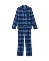 HEMA Herenpyjama flanel ruiten blauw (blauw) HEMA Herenpyjama flanel ruiten blauw (blauw)