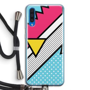 Pop Art #3: Samsung Galaxy A50 Transparant Hoesje met koord