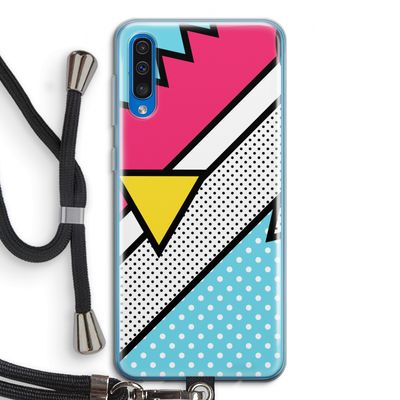 Pop Art #3: Samsung Galaxy A50 Transparant Hoesje met koord