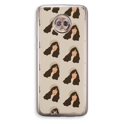 Bonjour mon amour: Motorola Moto G6 Transparant Hoesje