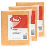 Viscose Dweilen - 6x stuks - 60 x 50 cm - schoonmaakdoeken - oranje