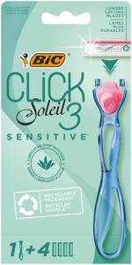 BIC Click 3 soleil shaver sensitive leaf bl 4