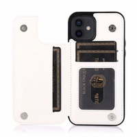 iPhone 13 Pro hoesje - Backcover - Pasjeshouder - Portemonnee - Kunstleer - wit - thumbnail