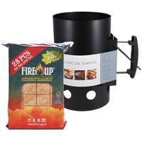 BBQ set - aanmaakblokjes 28x - houtskoolstarter - bbq starten