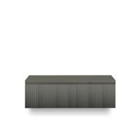 Frozen 3d Badmeubelset 140 cm - Greeplijst in kleur - Wastafel Onderkast - met Bovenblad Petrol Mat