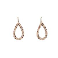 Day&Eve Hang Oorbellen Beads Drop Mocca | Goud