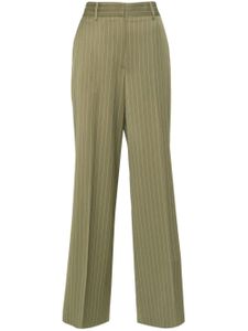 MSGM pantalon droit à taille haute - Vert