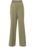 MSGM pantalon droit à taille haute - Vert - thumbnail