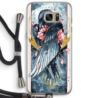 Golden Raven: Samsung Galaxy S7 Edge Transparant Hoesje met koord
