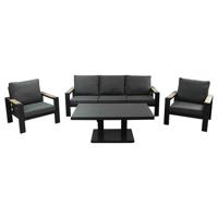 Benton Sofa Loungeset Antraciet - Buitengewoon de boet