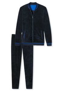 Schiesser Huispak velours blauw