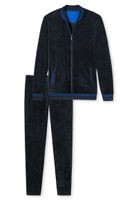Schiesser Huispak velours blauw