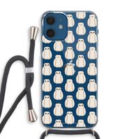 Uilen: iPhone 12 Transparant Hoesje met koord