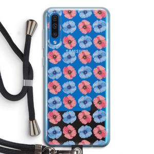 Klaproosjes: Samsung Galaxy A50 Transparant Hoesje met koord