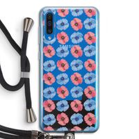Klaproosjes: Samsung Galaxy A50 Transparant Hoesje met koord