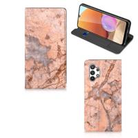 Samsung Galaxy A32 4G | A32 5G Enterprise Editie | Standcase | Marmer Oranje