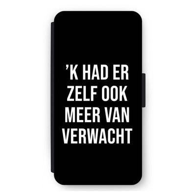 Meer verwacht - Zwart: iPhone 12 Pro Max Flip Hoesje