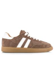 Babouche Yoyo lever/white Suede Dames
