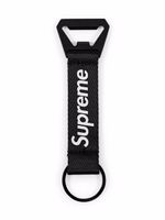 Supreme porte-clés à logo imprimé - Noir