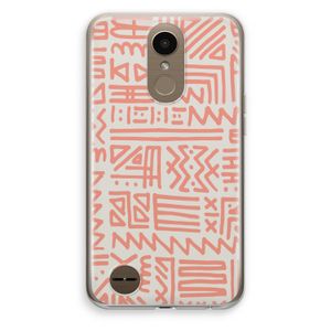 Marrakech Pink: LG K10 (2017) Transparant Hoesje