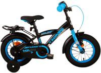 Volare Thombike 12 Inch 21,5 cm Jongens Terugtraprem Zwart/Blauw - thumbnail