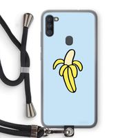 Banana: Samsung Galaxy A11 Transparant Hoesje met koord
