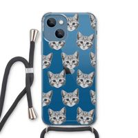 Kitten: iPhone 13 Transparant Hoesje met koord