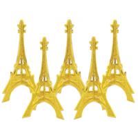 Tafeldecoratie Eiffeltoren - 5x - met glitters - 30 cm - landen thema versiering
