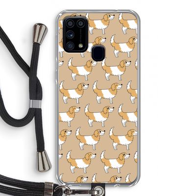 Doggy: Samsung Galaxy M31 Transparant Hoesje met koord