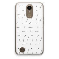 Hipster stripes: LG K10 (2017) Transparant Hoesje
