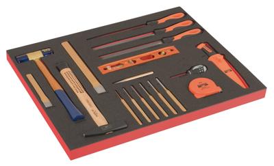 Bahco Foaminlay Fit&Go 3/3 met slaggereedschap en vijlen - met lasermarkering - 18-delig - FF1A212LM
