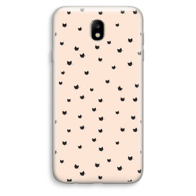 Kleine kattenkopjes: Samsung Galaxy J7 (2017) Transparant Hoesje
