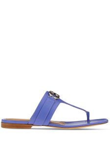 Ferragamo sandales Gancini en cuir - Bleu