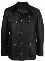 Barbour veste zippée à fini ciré - Noir