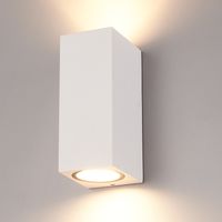 Selma dimbare LED wandlamp - Up & Down light - IP65 - Incl. 2x 5 Watt 2700K GU10 spots - Wit - Binnen en buiten - 3 jaar garantie voor binnen en bui
