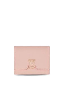 Burberry portefeuille pliant en cuir grainé - Rose