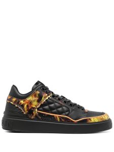 Balmain baskets B-Court en cuir - Noir