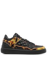 Balmain baskets B-Court en cuir - Noir - thumbnail