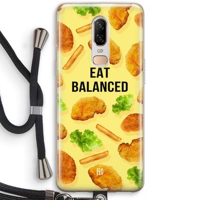 Eat Balanced: OnePlus 6 Transparant Hoesje met koord