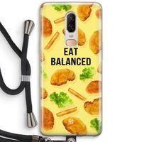 Eat Balanced: OnePlus 6 Transparant Hoesje met koord