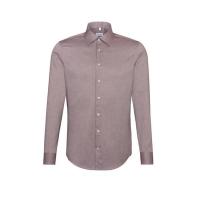 Seidensticker slim fit overhemd rood